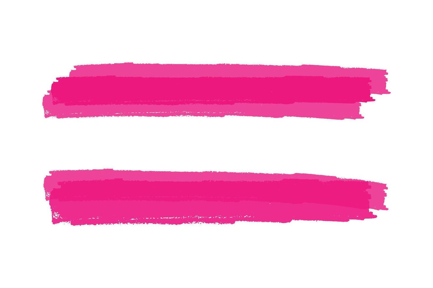 Pink highlight brush lines design element vector