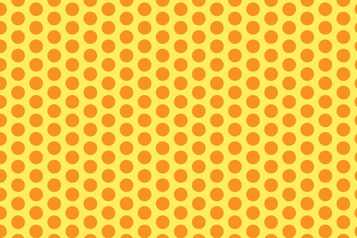simple abstract orange color polka dot pattern on lemonade color background yellow polka dots vector