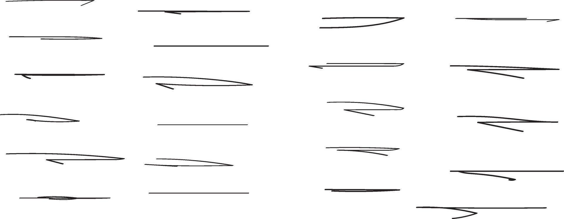 simple line underlines vector