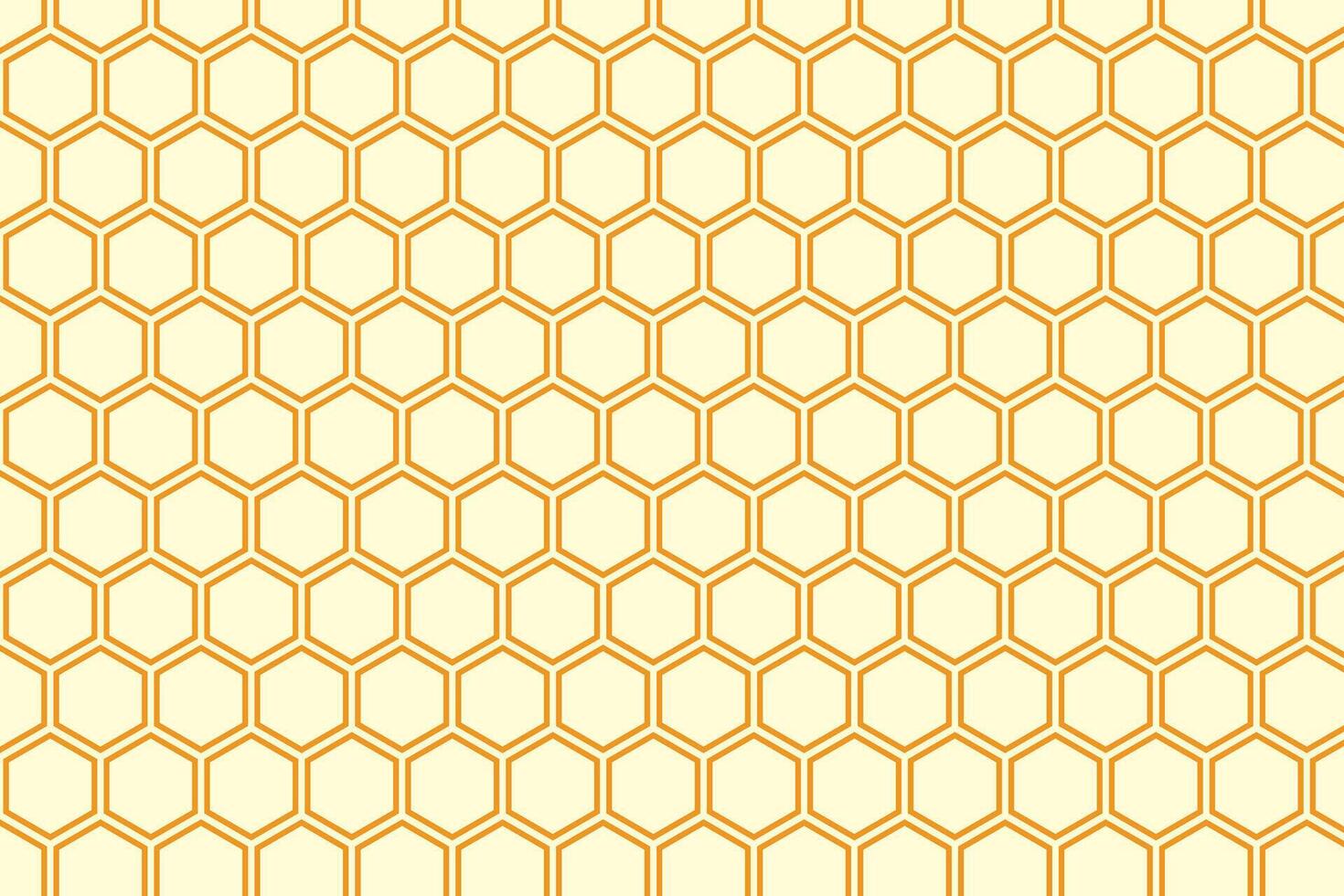 simple abstract orange color polygon hexagon pattern on lemonade color background seamless pattern of honeycomb with a gold background vector