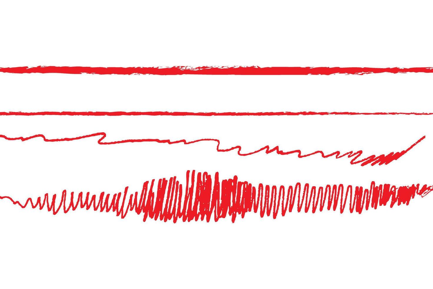 simple line underlines vector
