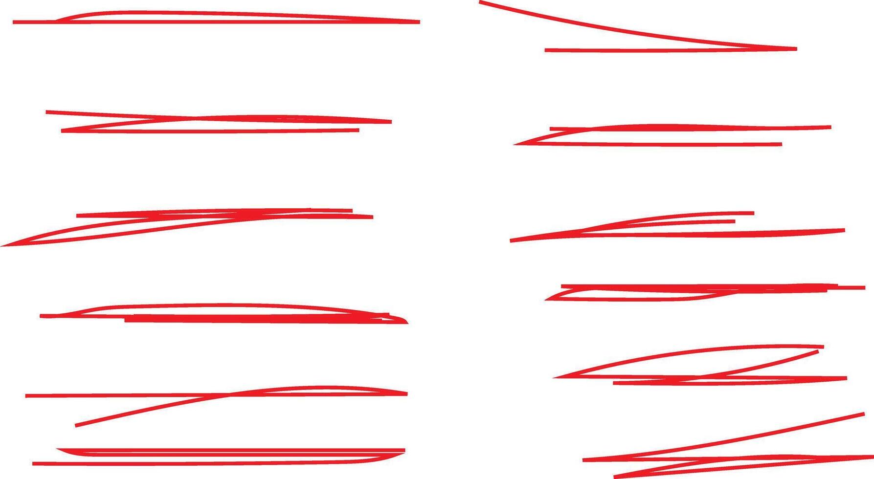 simple line underlines vector