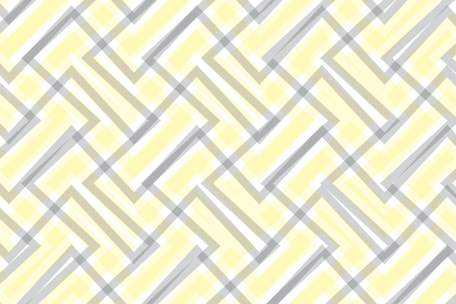 simple abstract lemonade grey ash color plaid check line pattern yellow and white geometric pattern on a yellow background vector