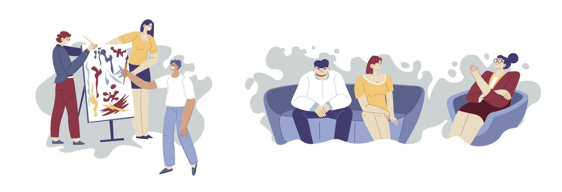 Psychotherapy and Counseling Session vector