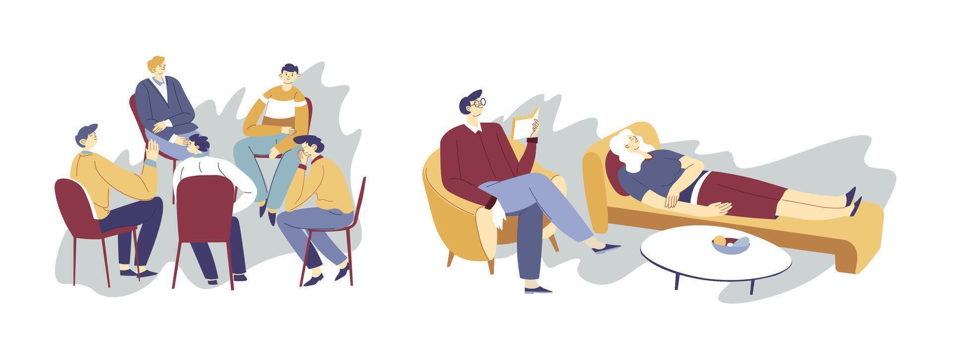 Psychotherapy and Counseling Session vector