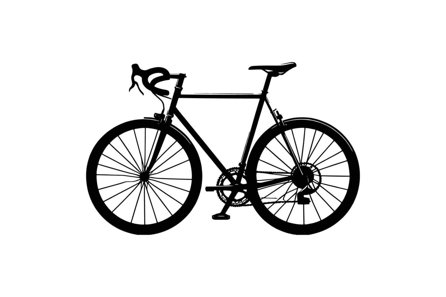 Bicycle Icon silhouette Illustration Artwork vector