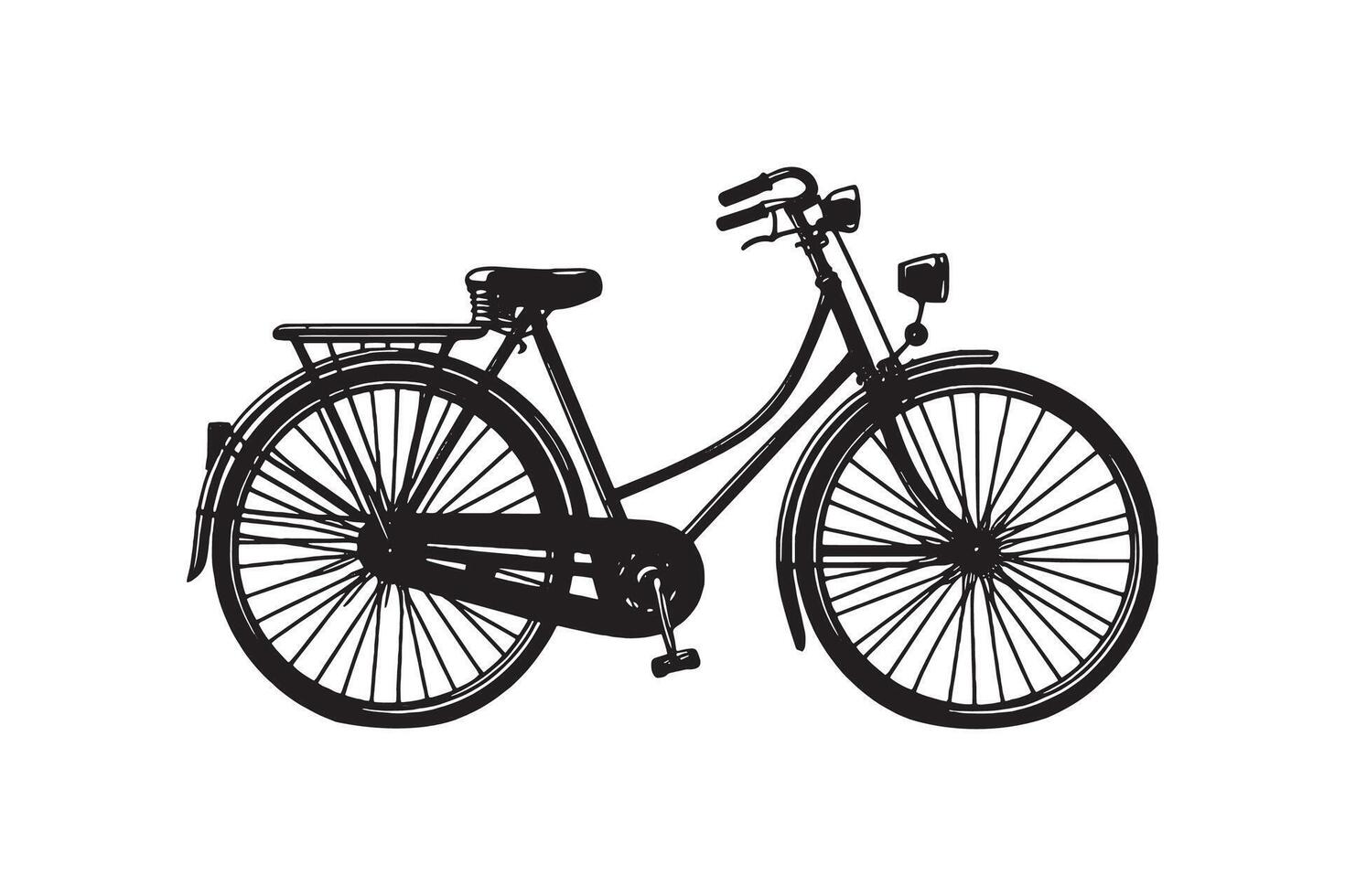 Bicycle Icon silhouette Illustration Artwork vector