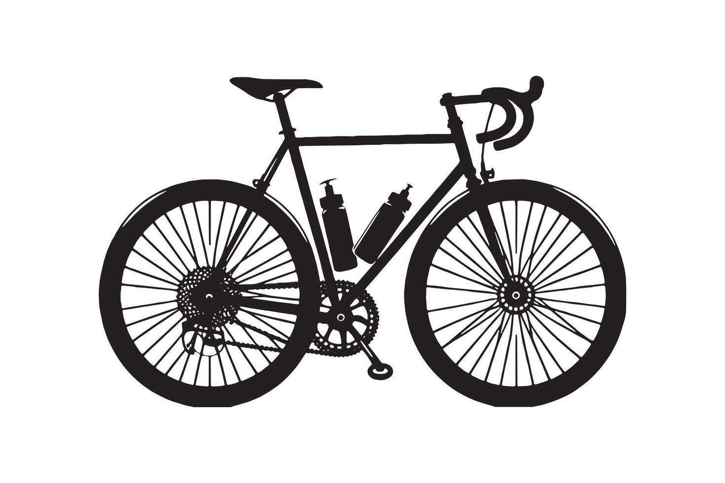 Bicycle Icon silhouette Illustration Artwork vector