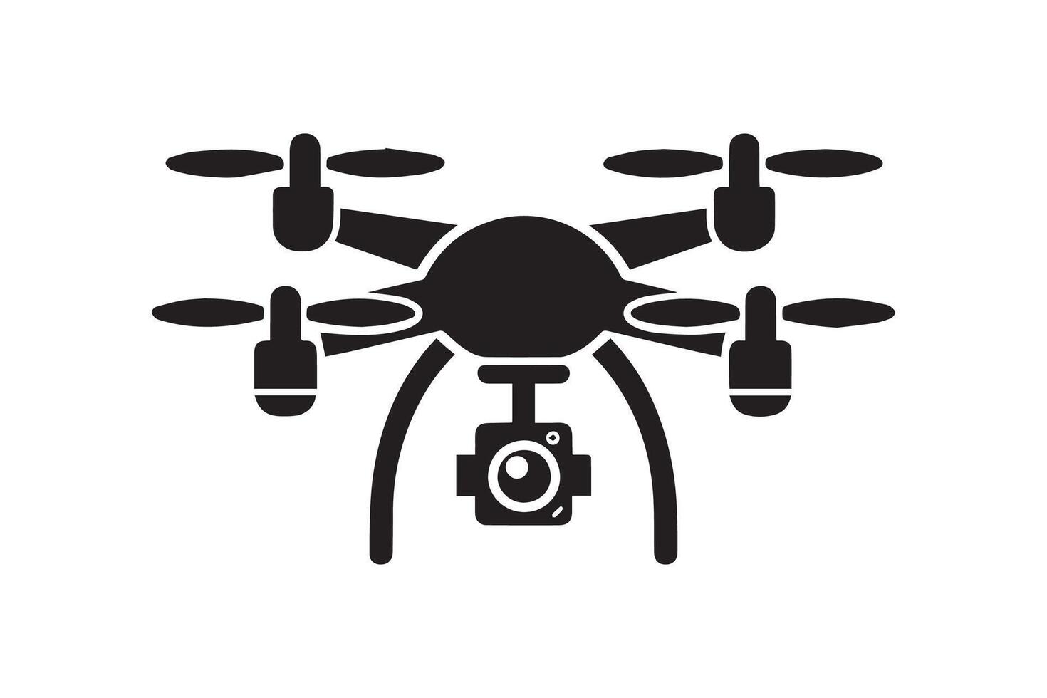 Drone Icon silhouette Illustration Artwork vector