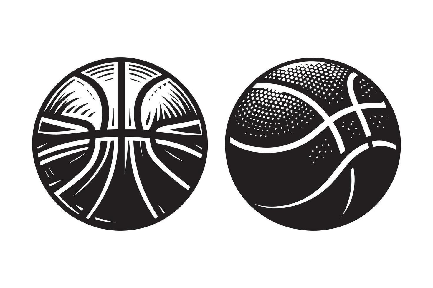 Basketball Icon silhouette Illustration Artwork vector