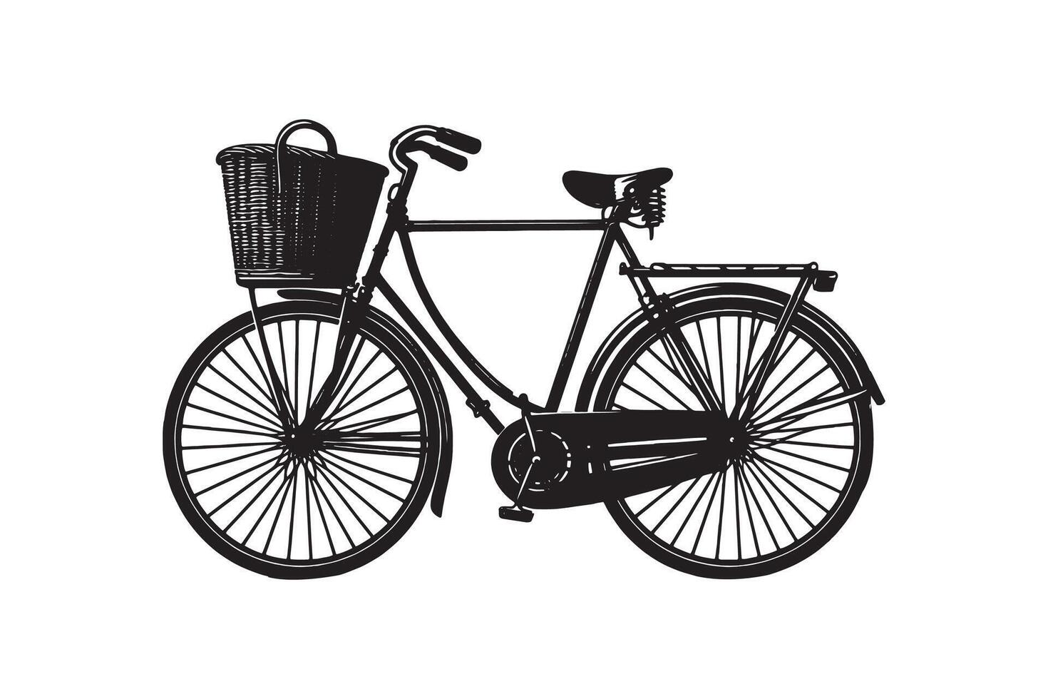 Bicycle Icon silhouette Illustration Artwork vector