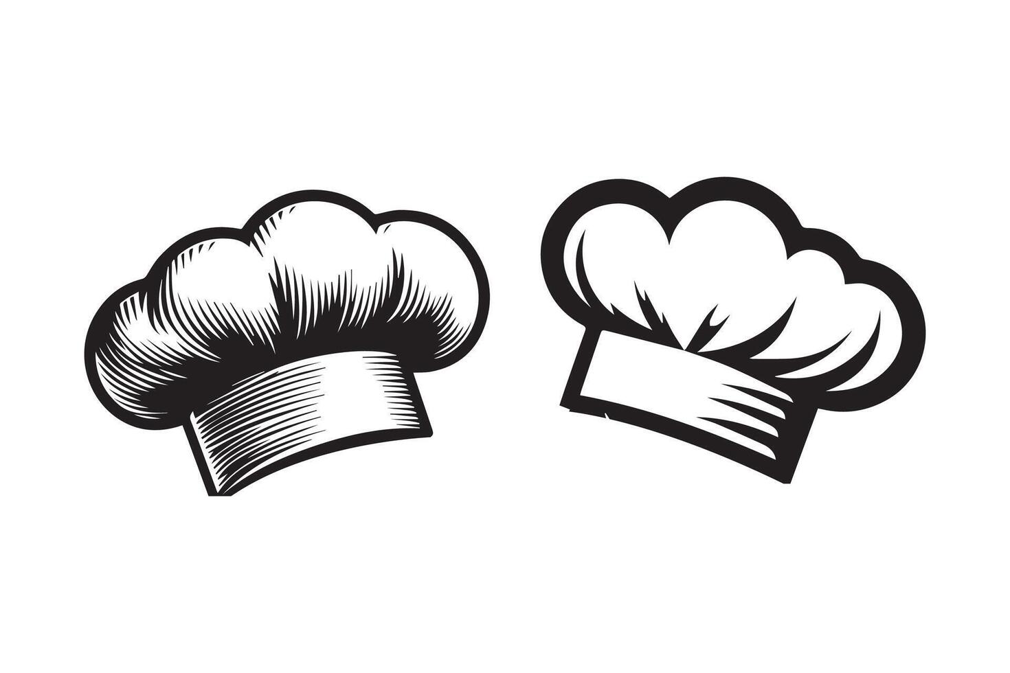 Chef Hat Icon silhouette Illustration Artwork vector