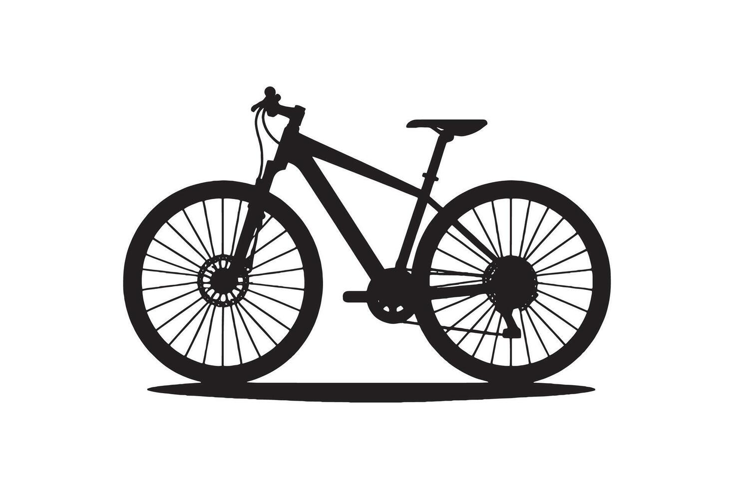 Bicycle Icon silhouette Illustration Artwork vector
