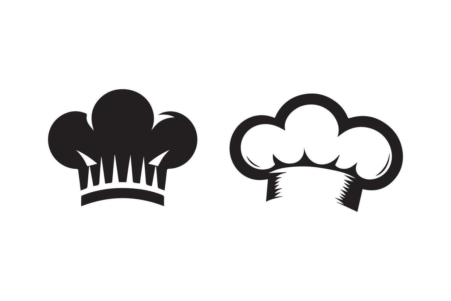 Chef Hat Icon silhouette Illustration Artwork vector
