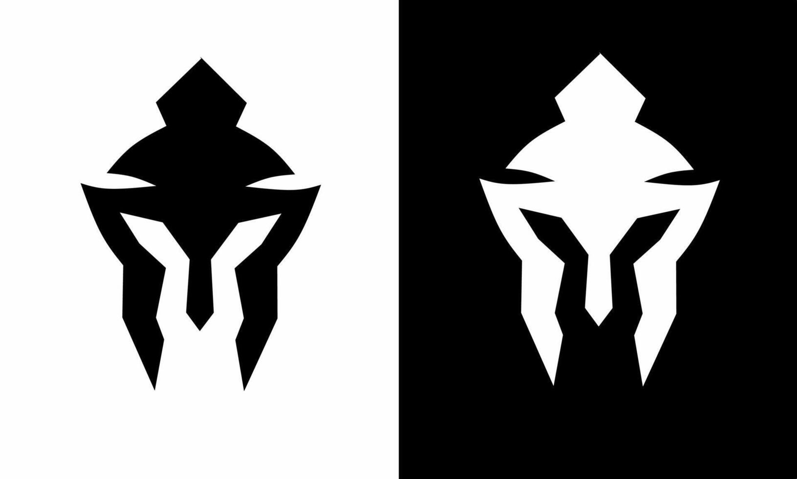 illustration graphic of template logo design gladiator helmet vector