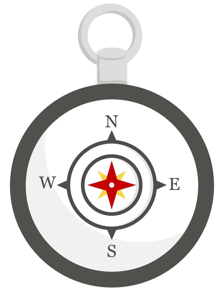 Compass icon isolated on white background. vector