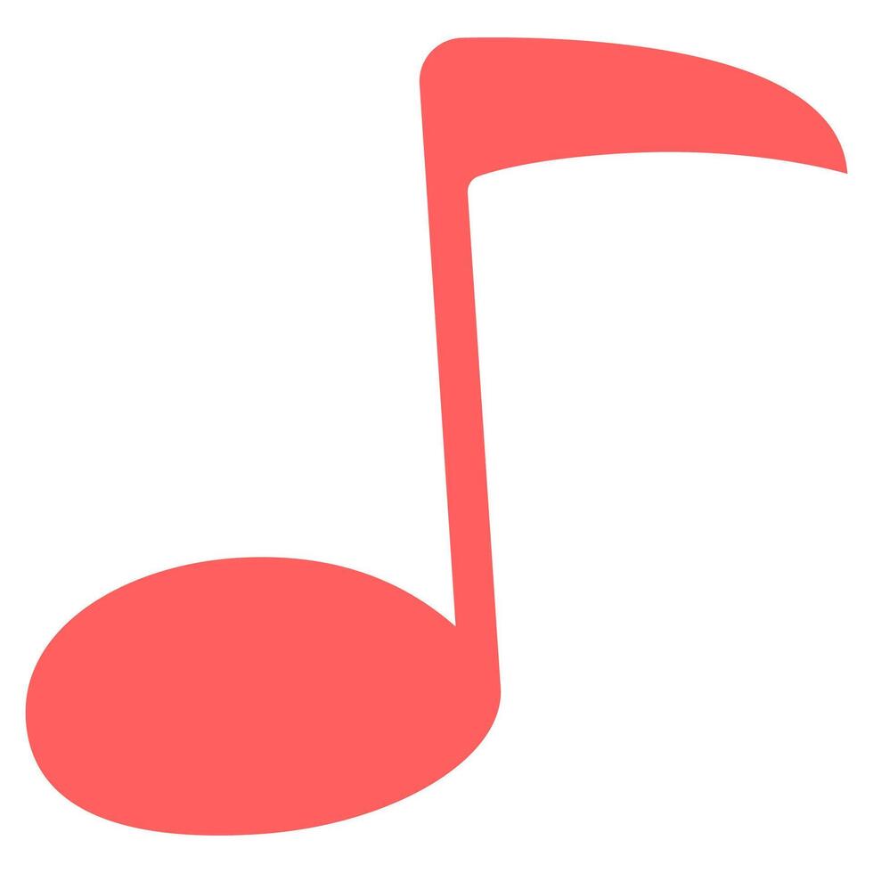Music sign illustration isolated on white background. vector