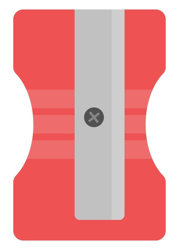 Sharpener flat icon design illustration isolated on white background. vector