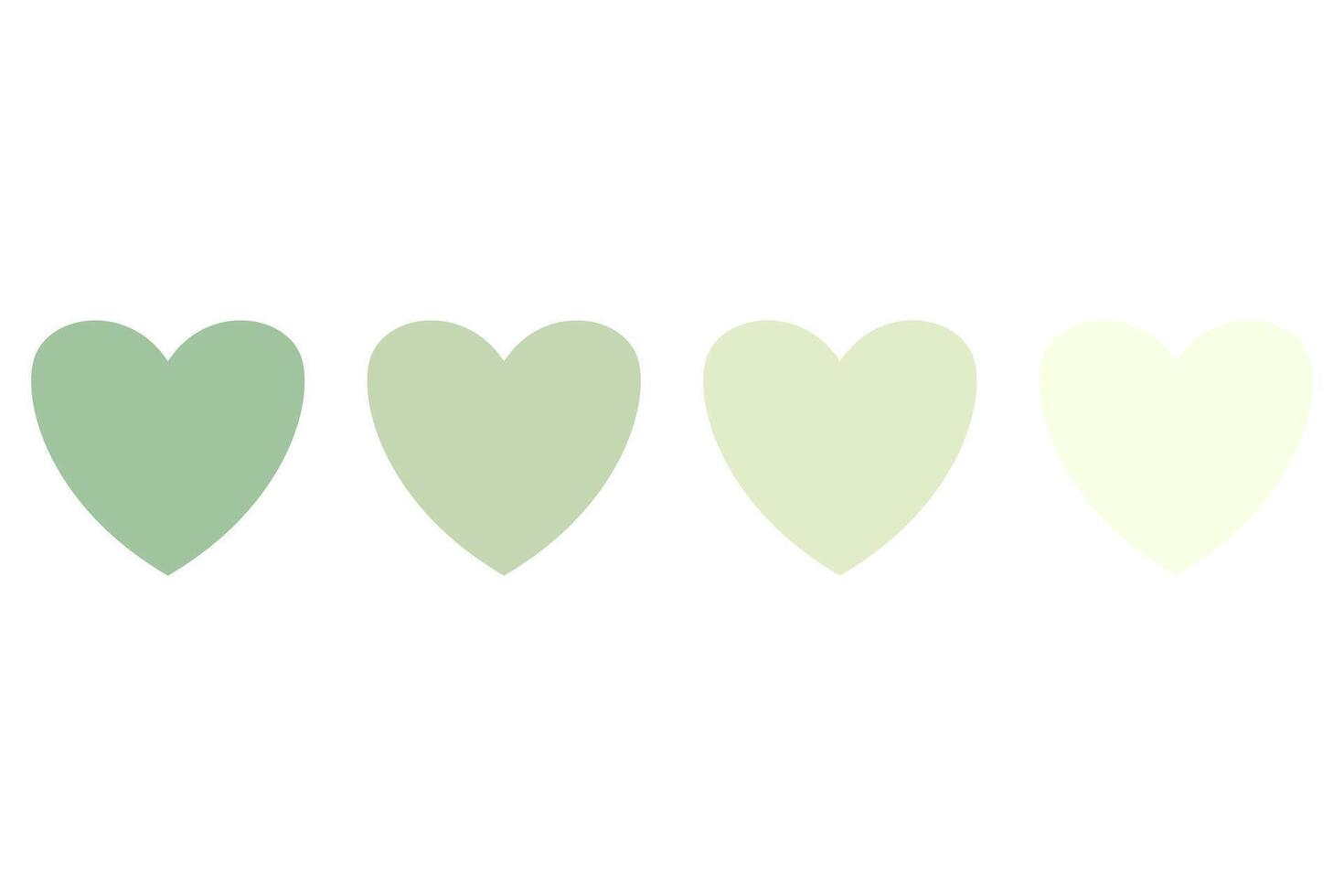 Love with gradient color isolated on white background. vector