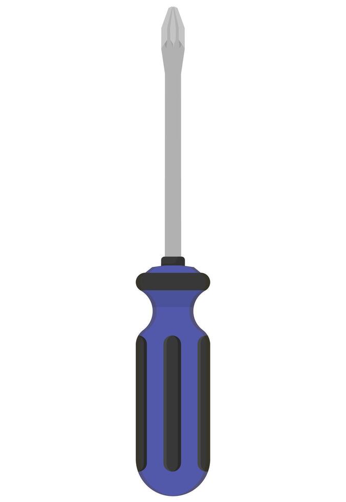 Screwdriver flat icon isolated on white background. vector