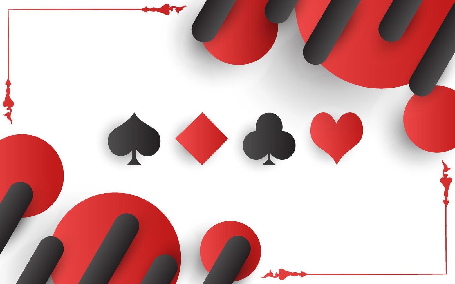 Playing card background vector