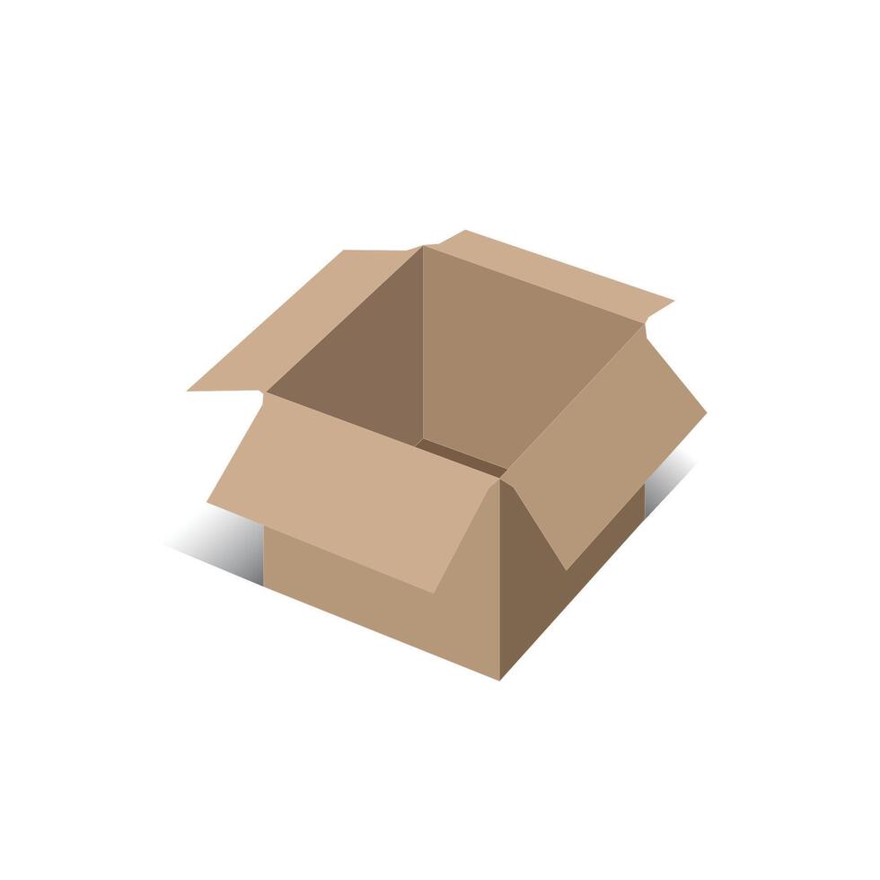 RSC Cartoon Box, 3D Box vector
