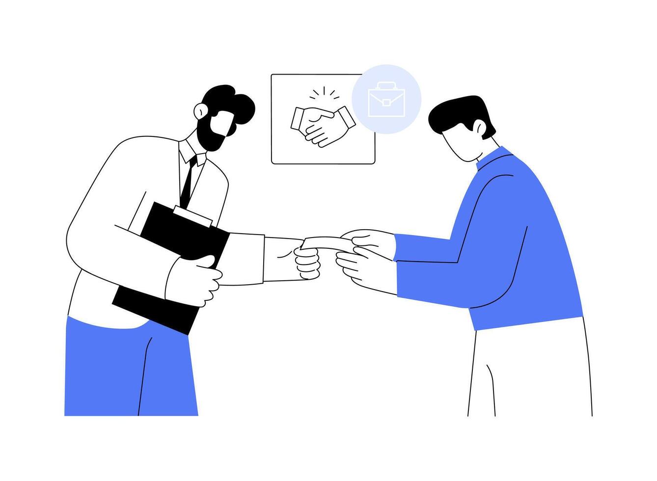 International business etiquette abstract concept illustration. vector
