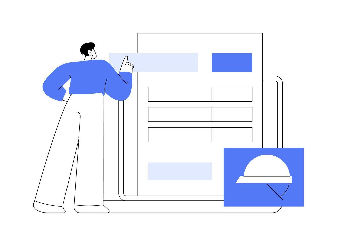 Invitation for tender abstract concept illustration. vector