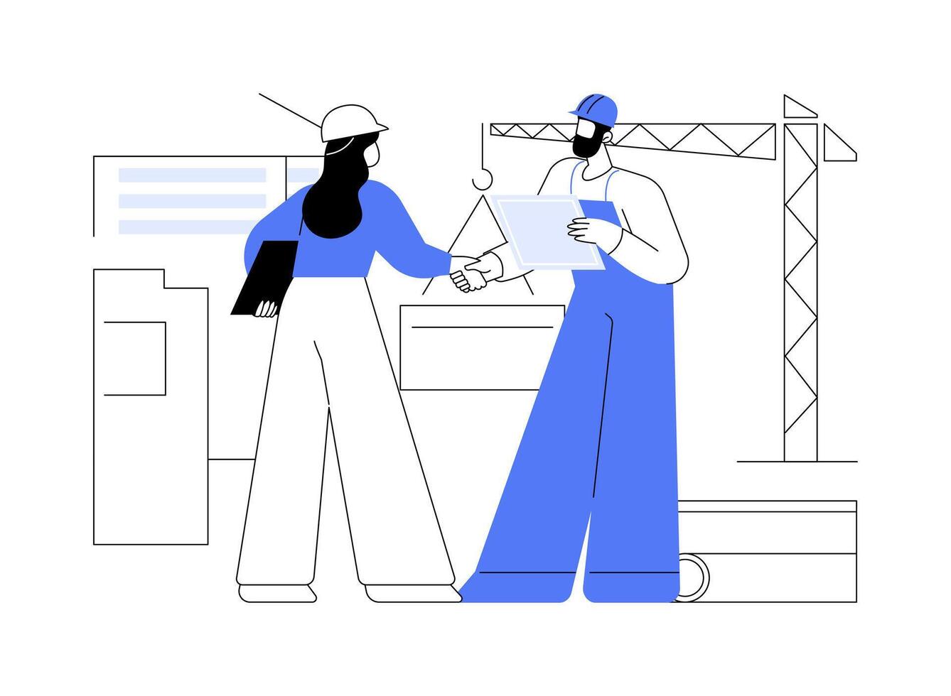 Stakeholder management abstract concept illustration. vector