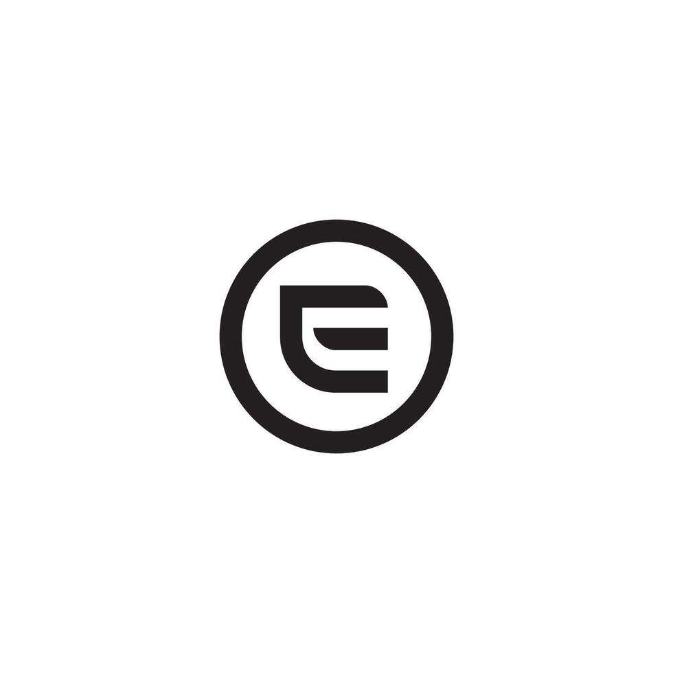 Letter E logo or icon design vector