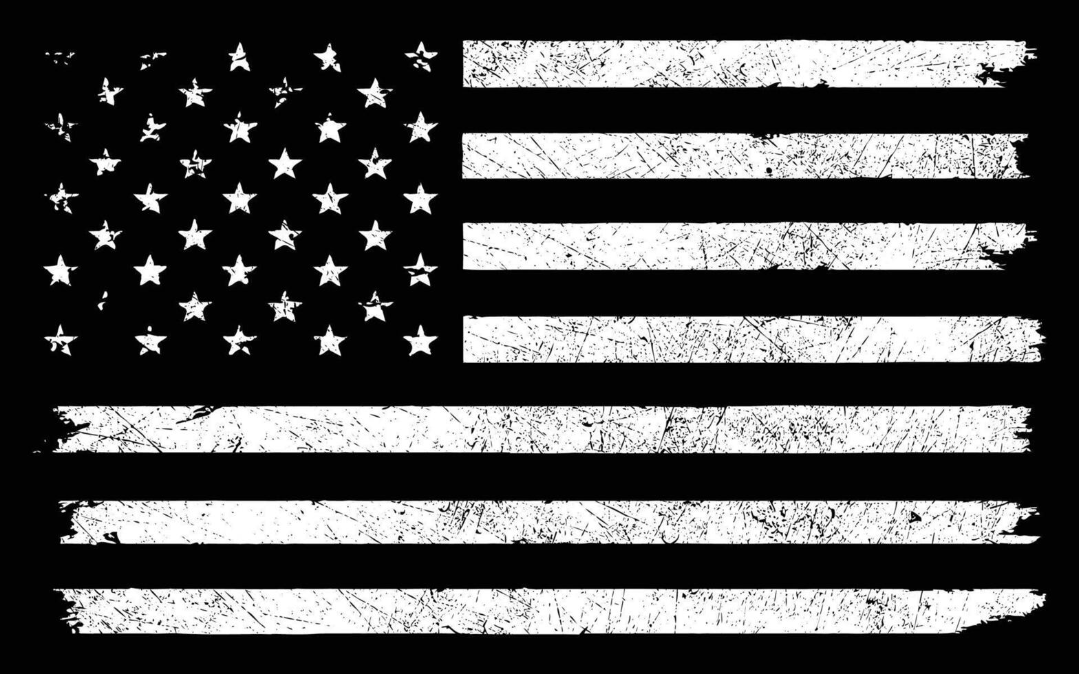 American Vintage Distressed Flag Design vector