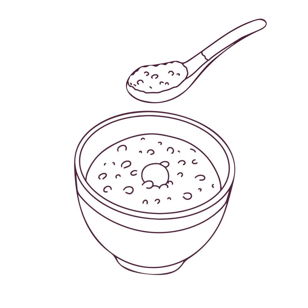 Chinese Food Illustration with Cartoon Style vector
