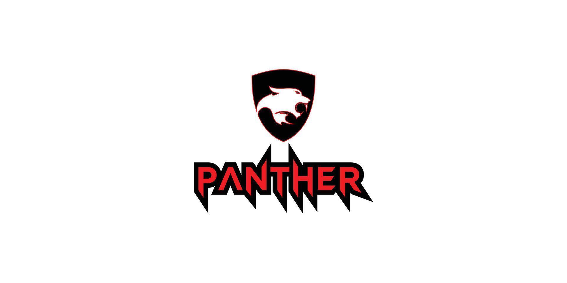 Creative panther logo design with unique concept , premium vector