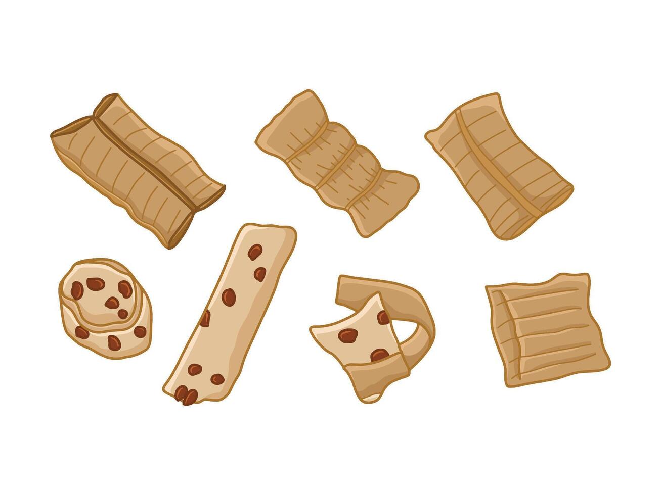 Traditional Indonesian Food and Snacks Illustration Drawing vector