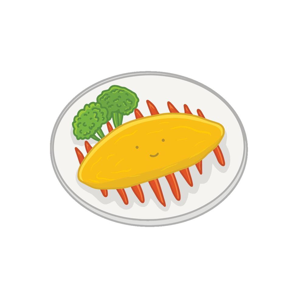Japanese Food and Snack Illustration Drawing vector