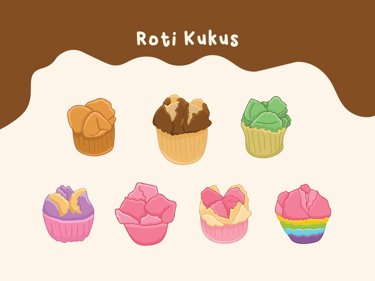 Traditional Indonesian Food and Snacks Illustration Drawing vector