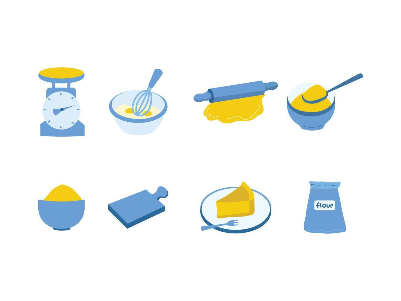 Baking and Cooking Equipment Drawing vector