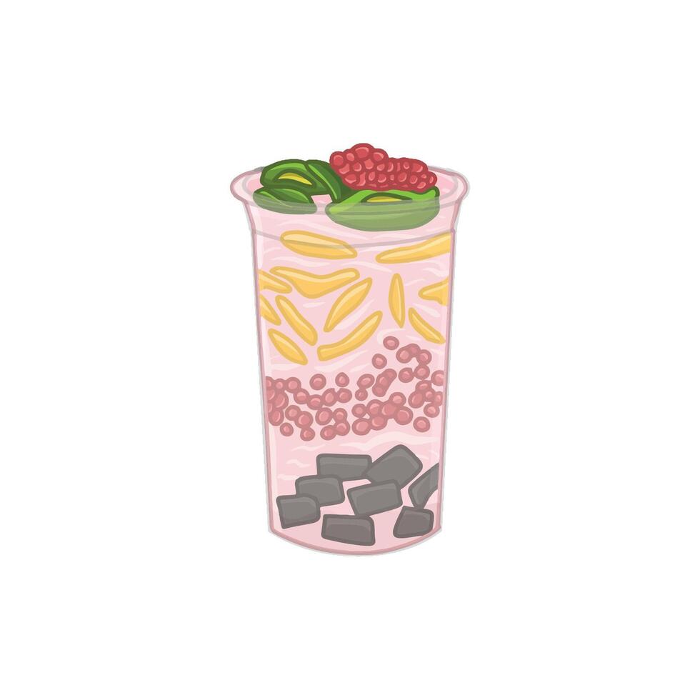 Traditional Indonesian Food and Snacks Illustration Drawing vector