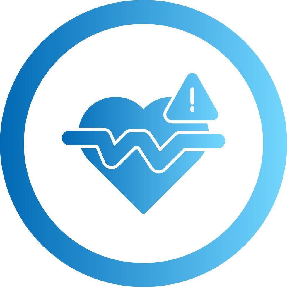 Cardiology Gradient Circle Icon vector