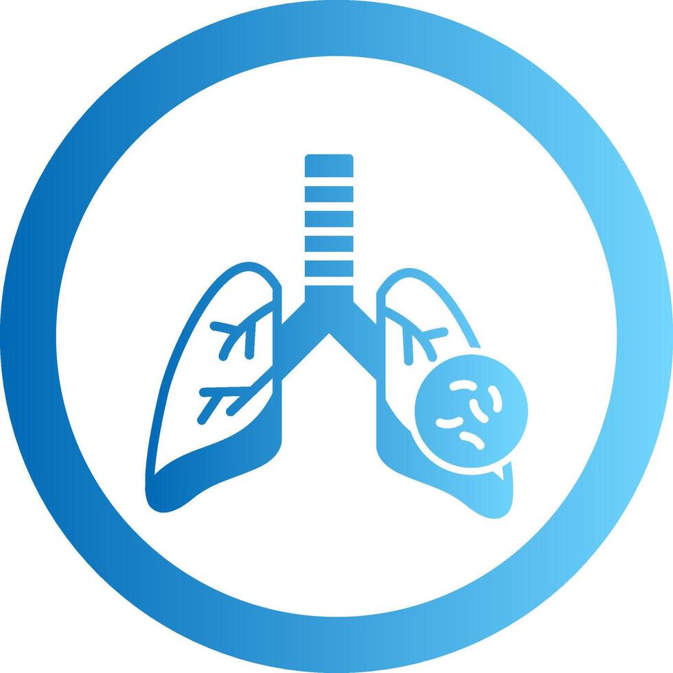 Tuberculosis Gradient Circle Icon vector