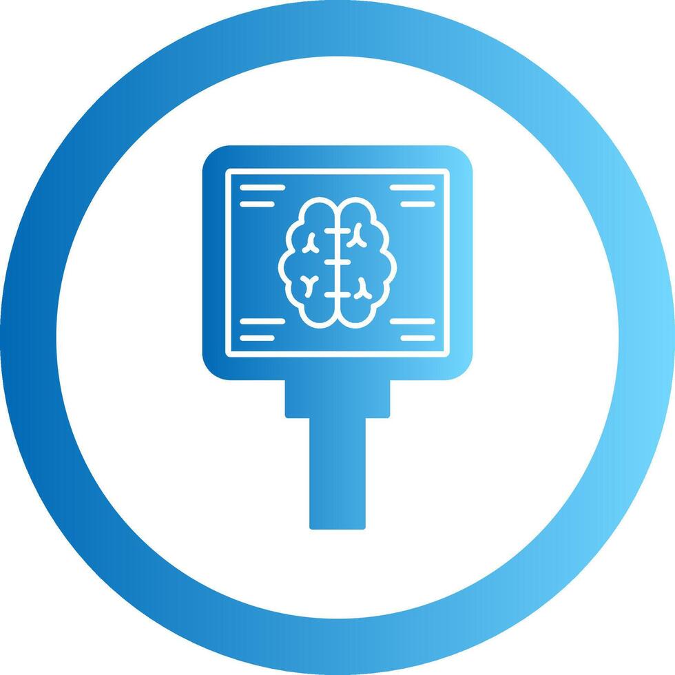 Mri Gradient Circle Icon vector