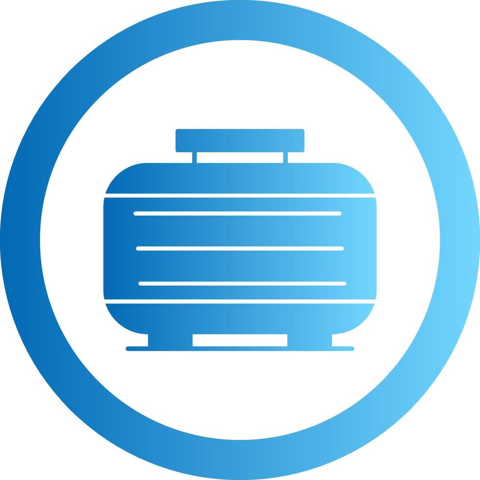 Septic Tank Gradient Circle Icon vector