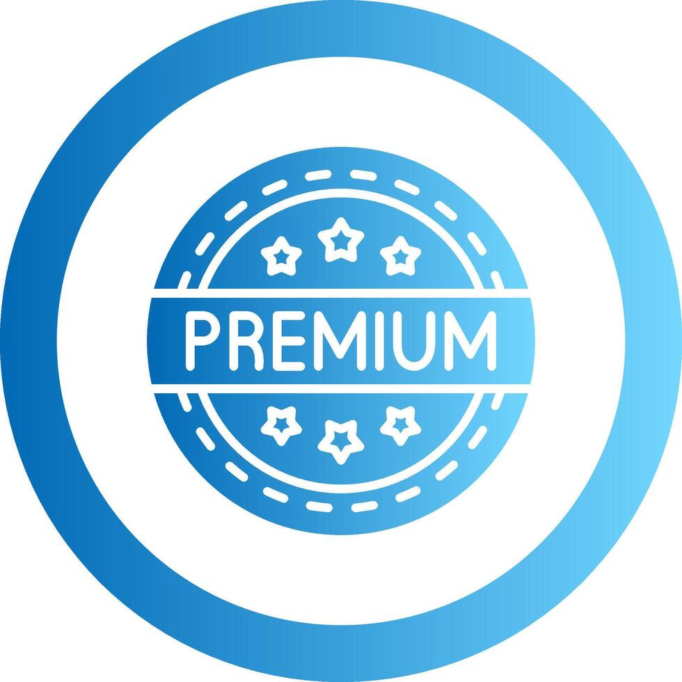 Premium Gradient Circle Icon vector