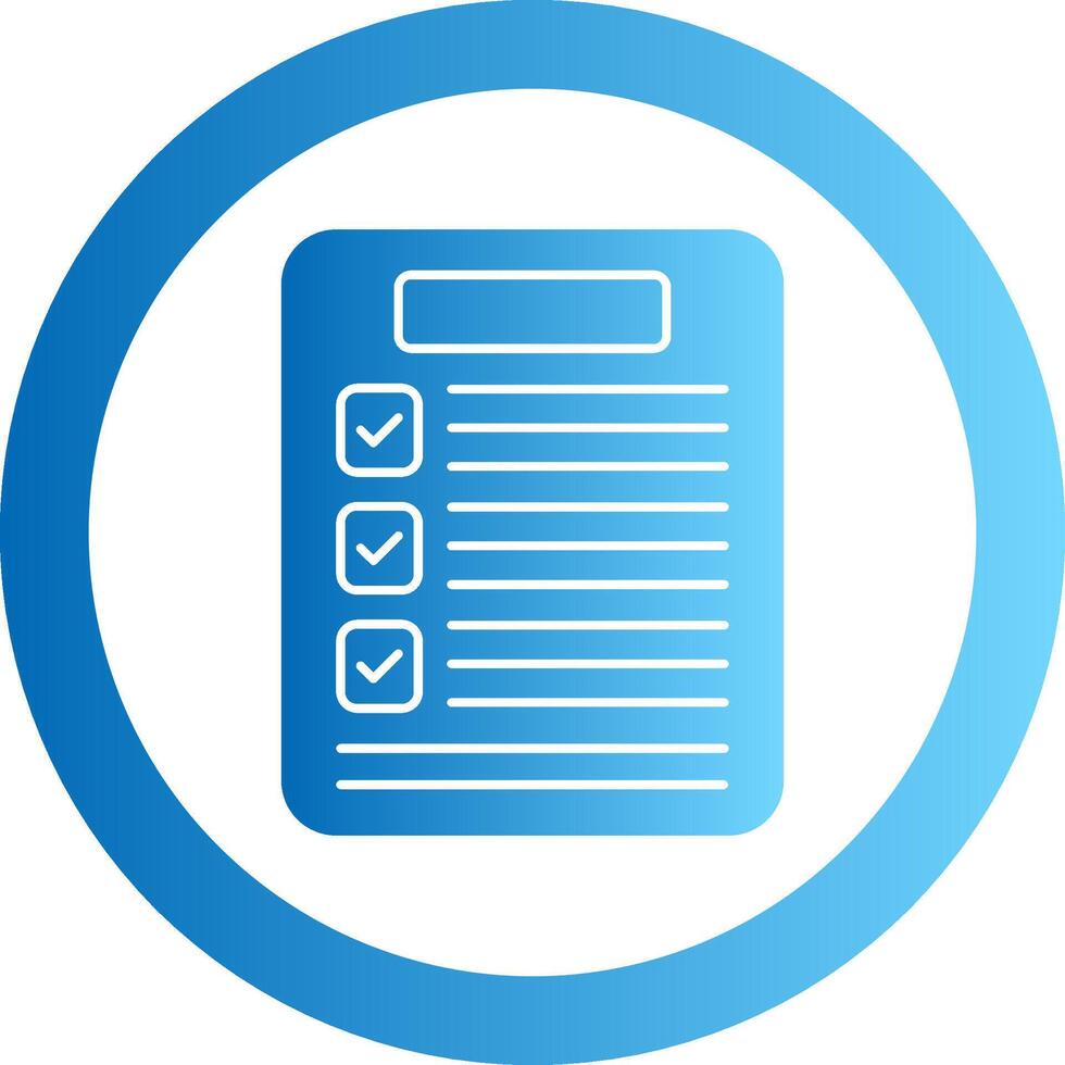 Results Gradient Circle Icon vector