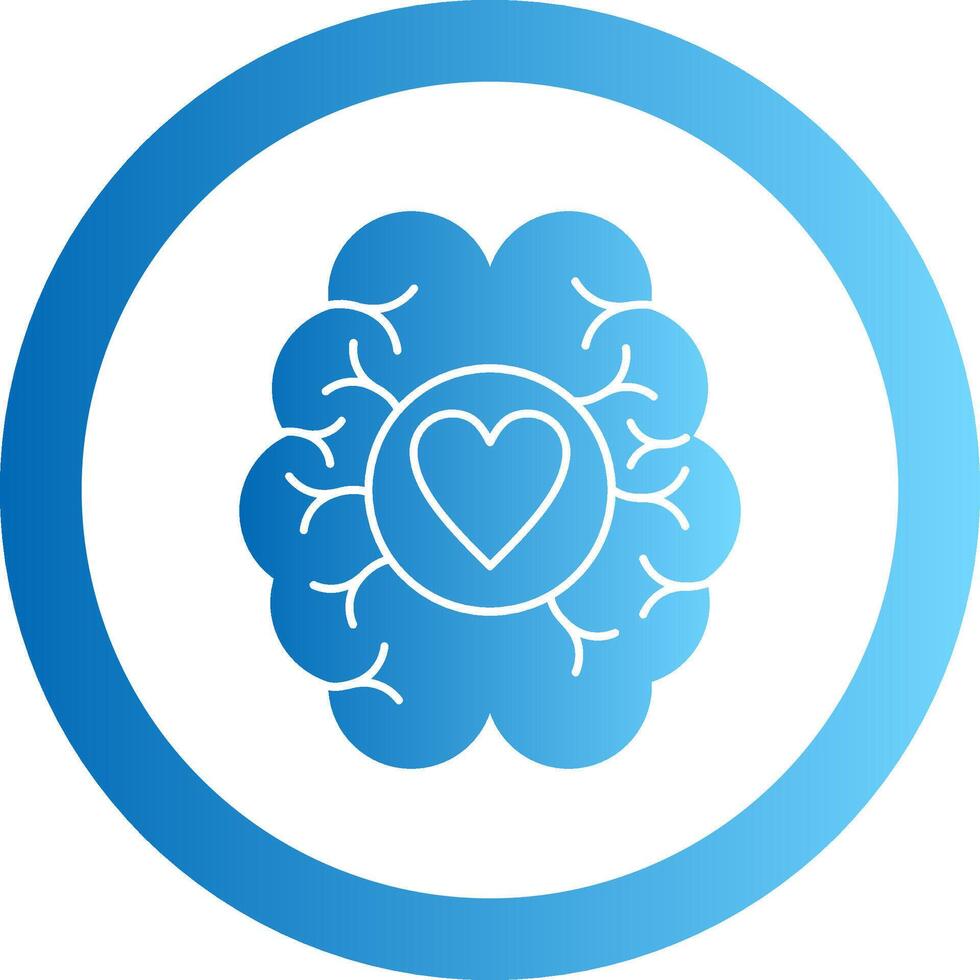 Dopamine Gradient Circle Icon vector