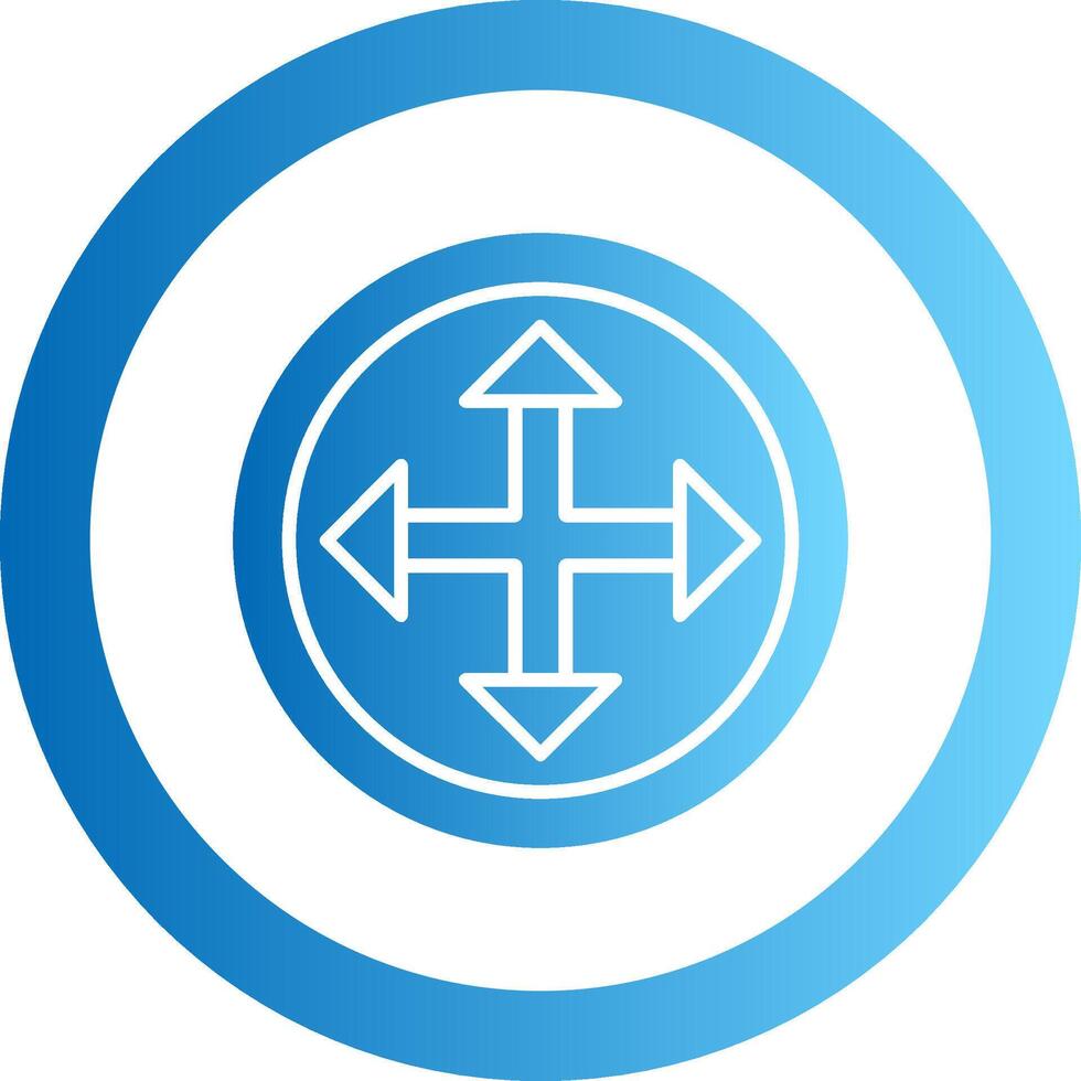 Arrow Gradient Circle Icon vector