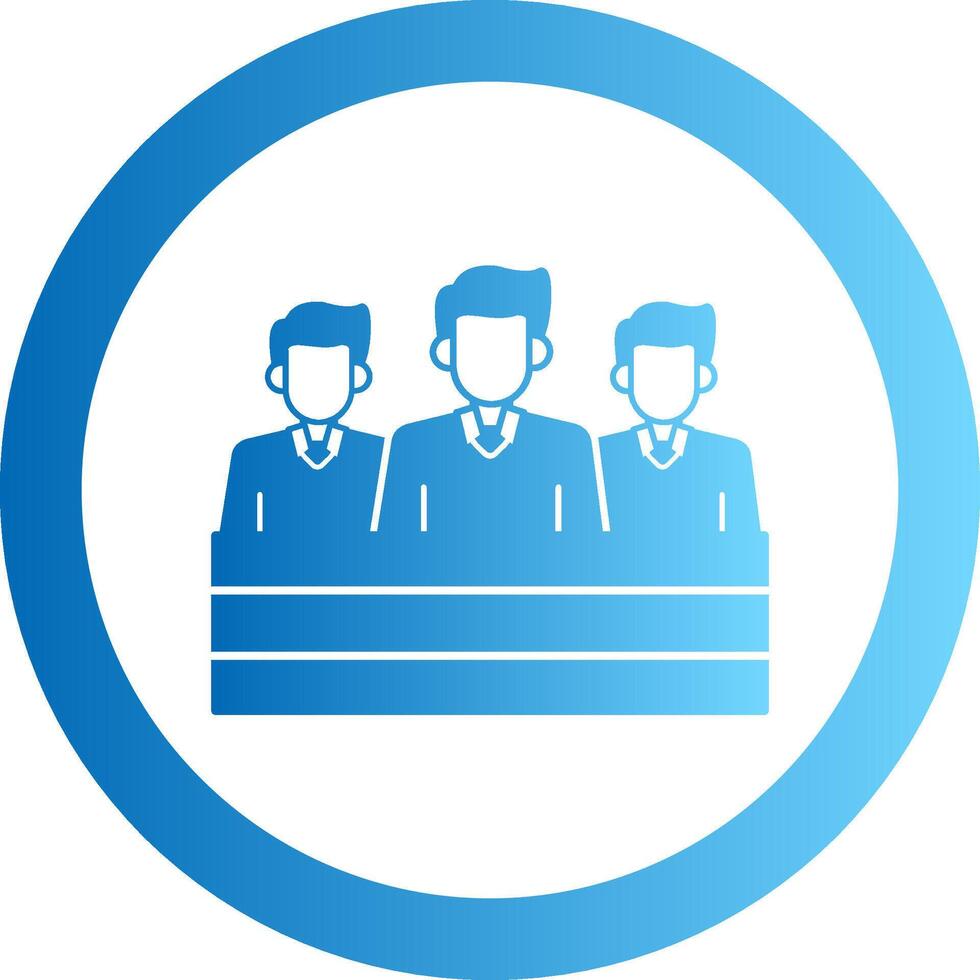 teachers Gradient Circle Icon vector