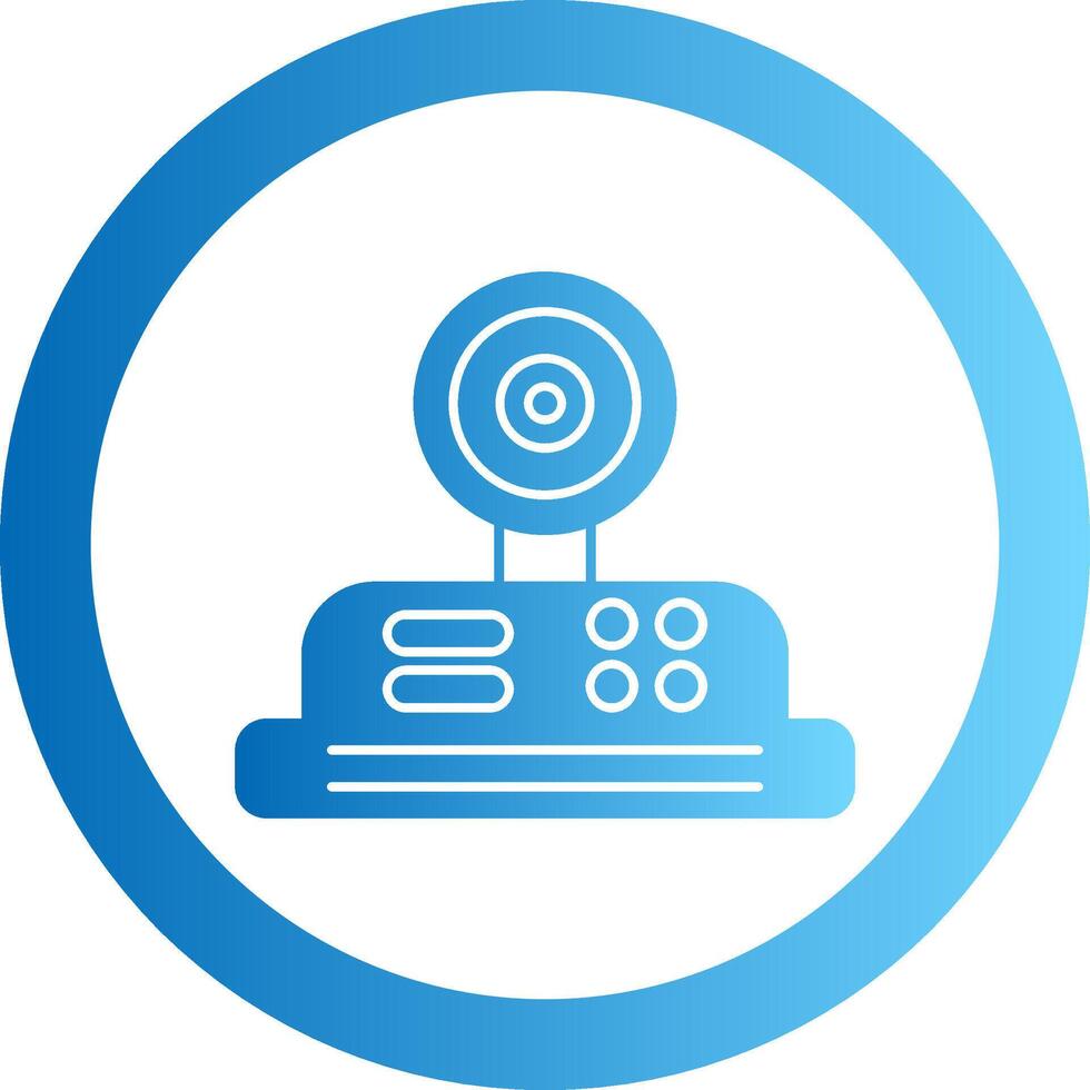 Camera Gradient Circle Icon vector