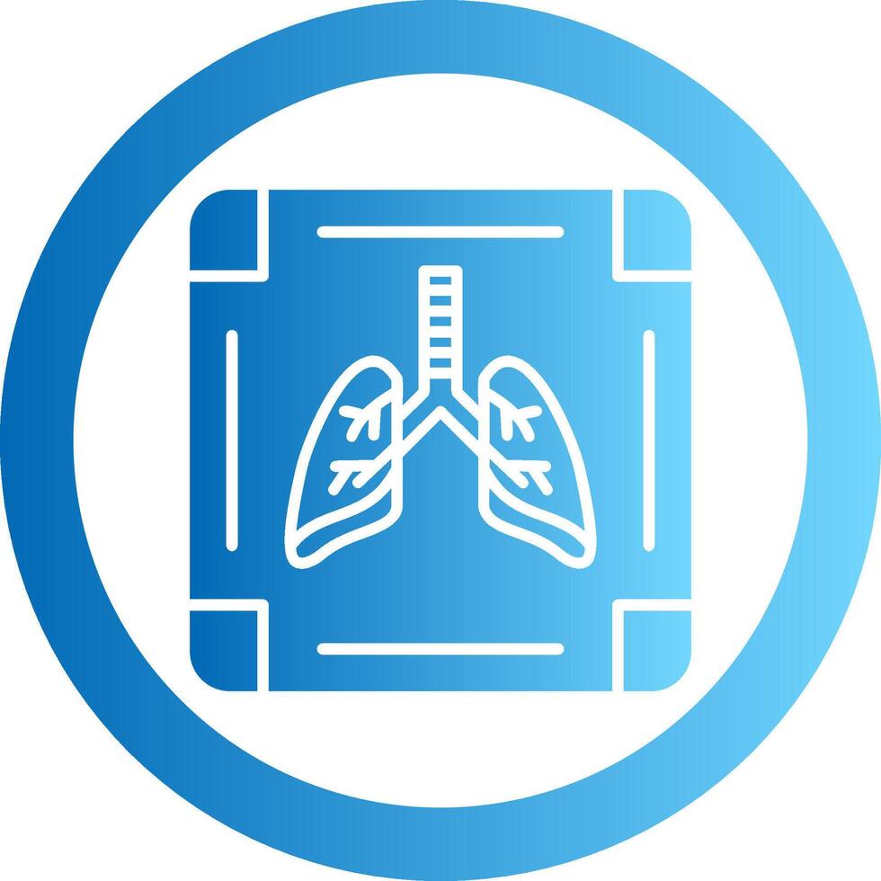 Roentgen Gradient Circle Icon vector