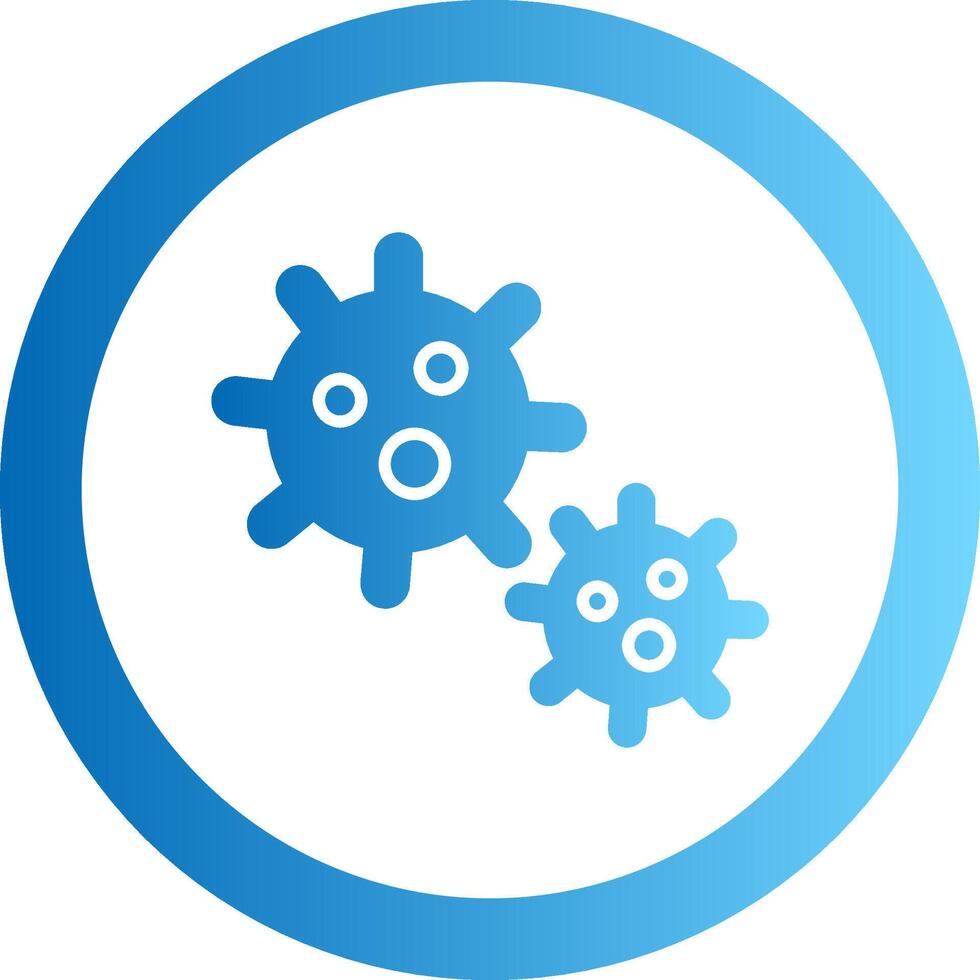 Platelet Gradient Circle Icon vector